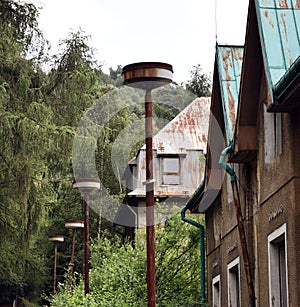Former Accomodation Resort with Rusty Old Lamps photo